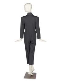 Geoffrey Beene Grey Wool Jumpsuit