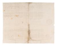 JEFFERSON, Thomas (1743-1826). Partly printed document signed ("Th. Jefferson"), as President, countersigned by James MADISON (1751-1836) as Secretary of State, 27 May 1806.