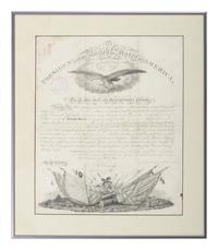 VAN BUREN, Martin (1782-1862). Partly-printed document signed ("M. Van Buren"), as President, countersigned by Joel R. Poinsett as Secretary of War, 20 February 1840.