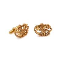 YELLOW GOLD CUFFLINKS