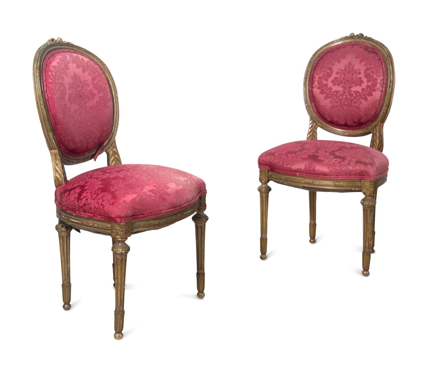 A Louis XVI Style Painted Salon Suite
