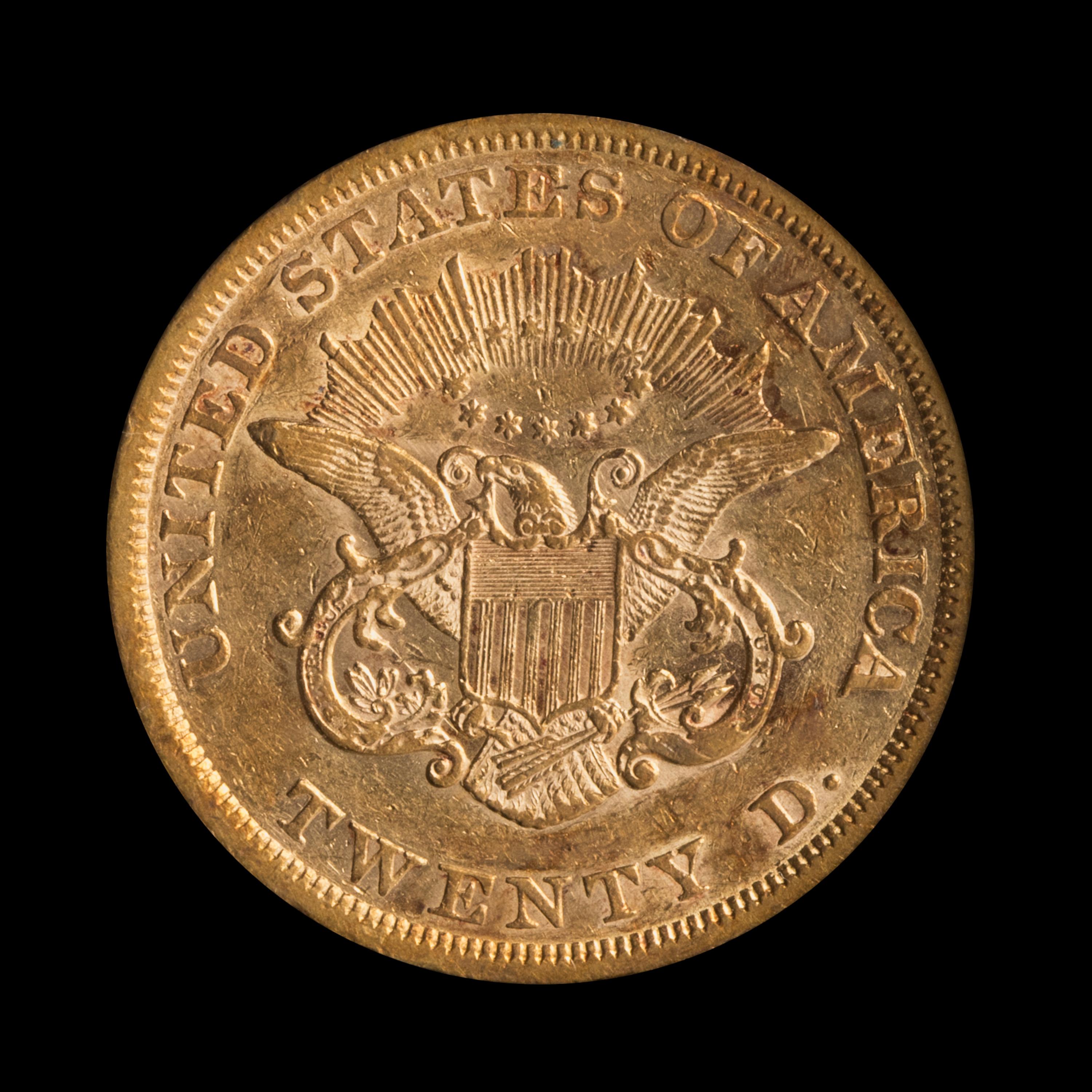 A United States 1851 Liberty Head $20 Gold Coin