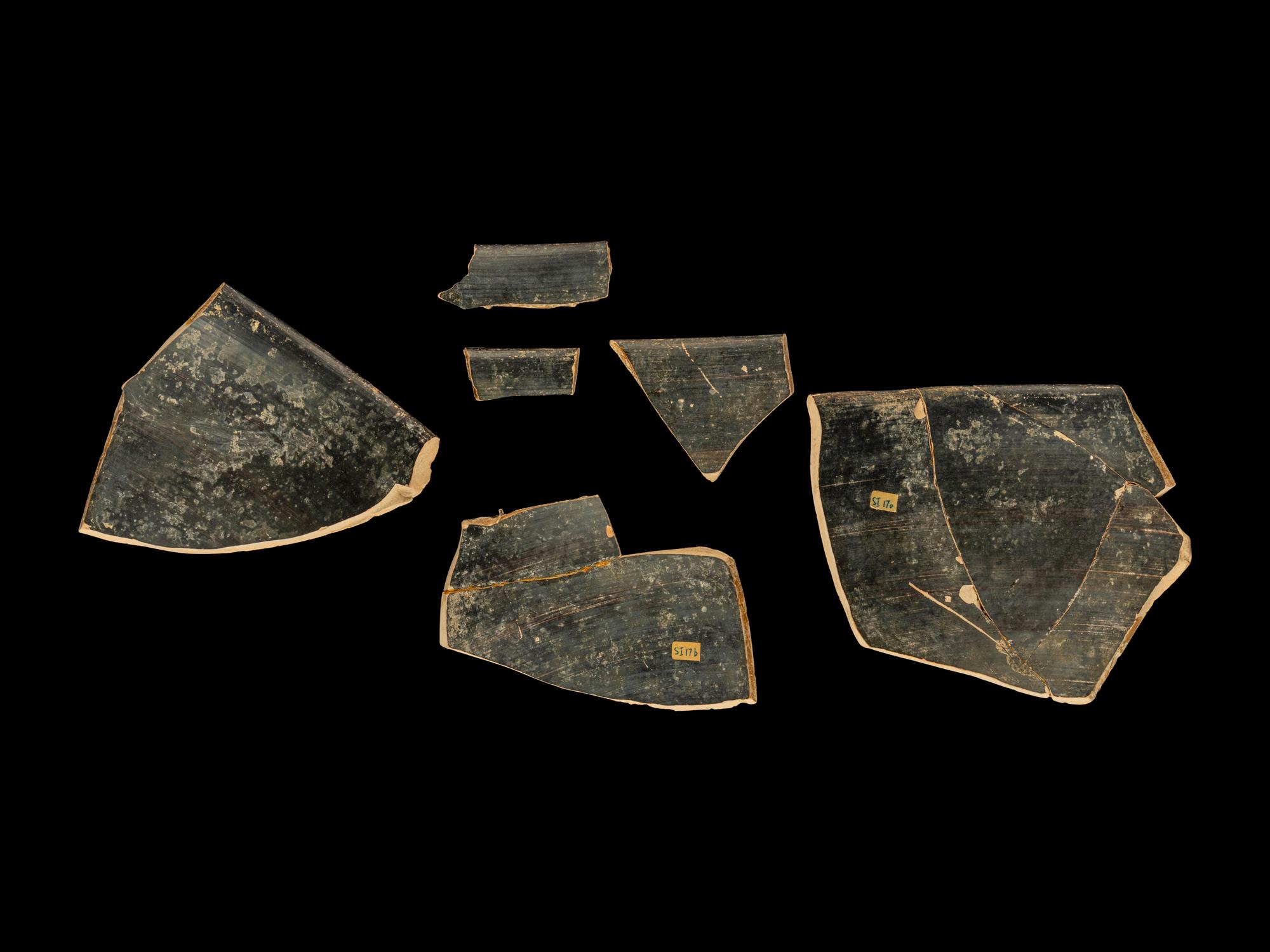 Six Apulian Red-Figured Skyphos Fragments