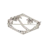 ART DECO, PLATINUM AND DIAMOND PIN