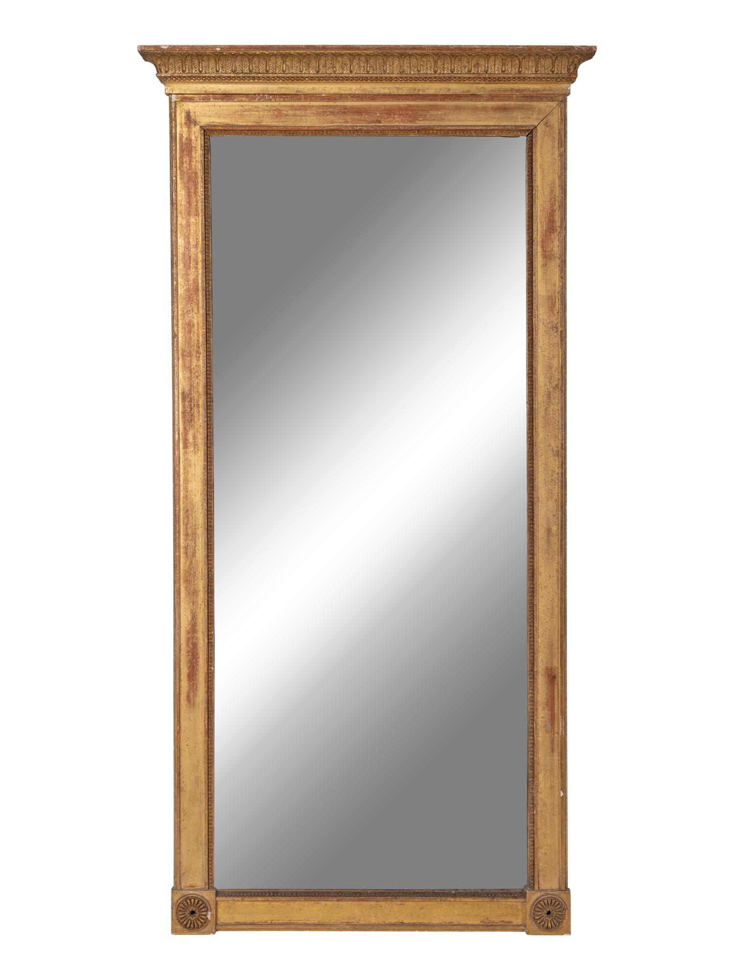A Louis XVI Giltwood Pier Mirror