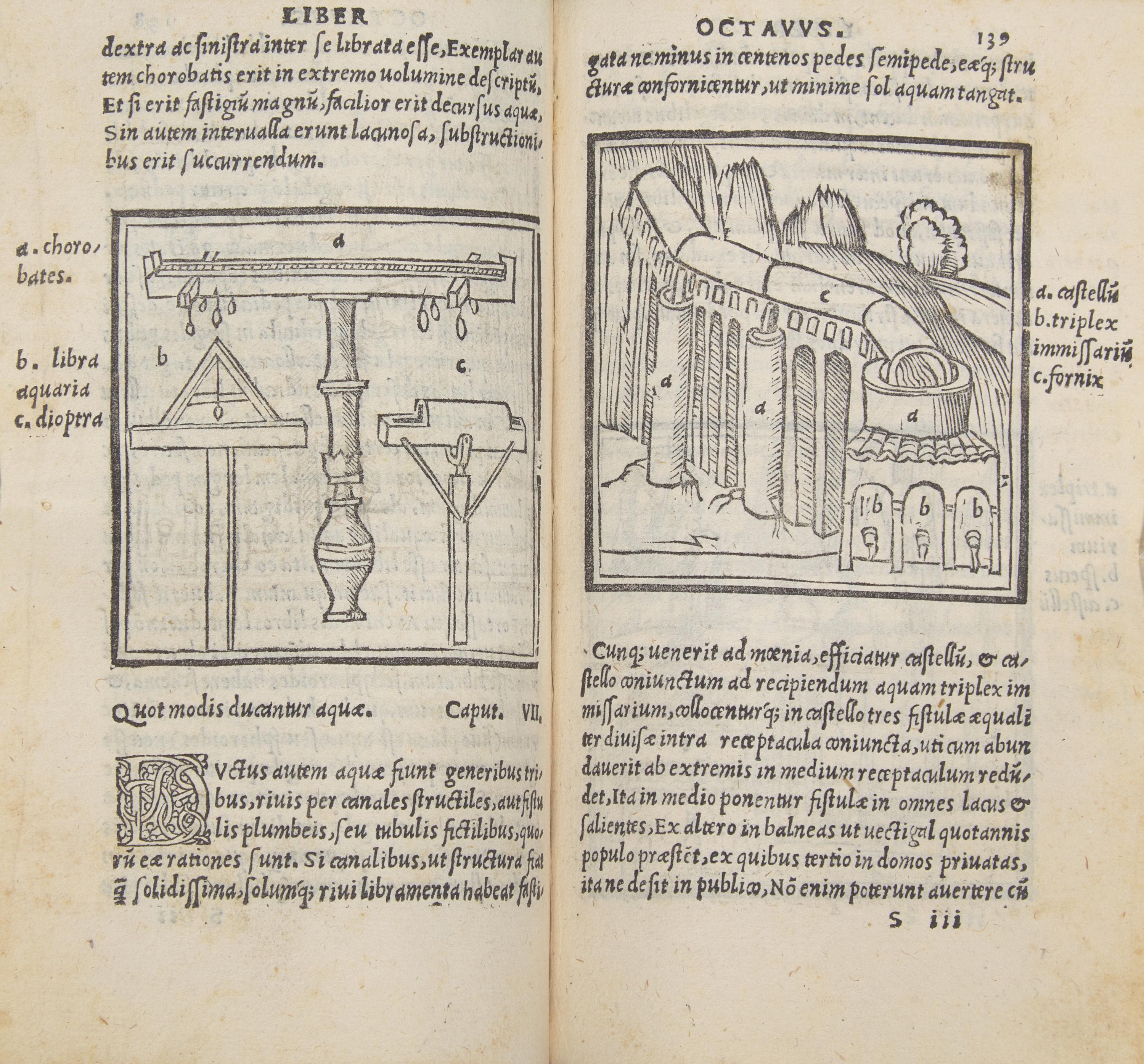 [Architecture] [Vitruvius]. Vitruvius iterum et frontinus a' locundo revisi repurgatique quantum ex collatione licuit