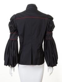 A Boudicca Black Cotton Blouse, Size 14.
