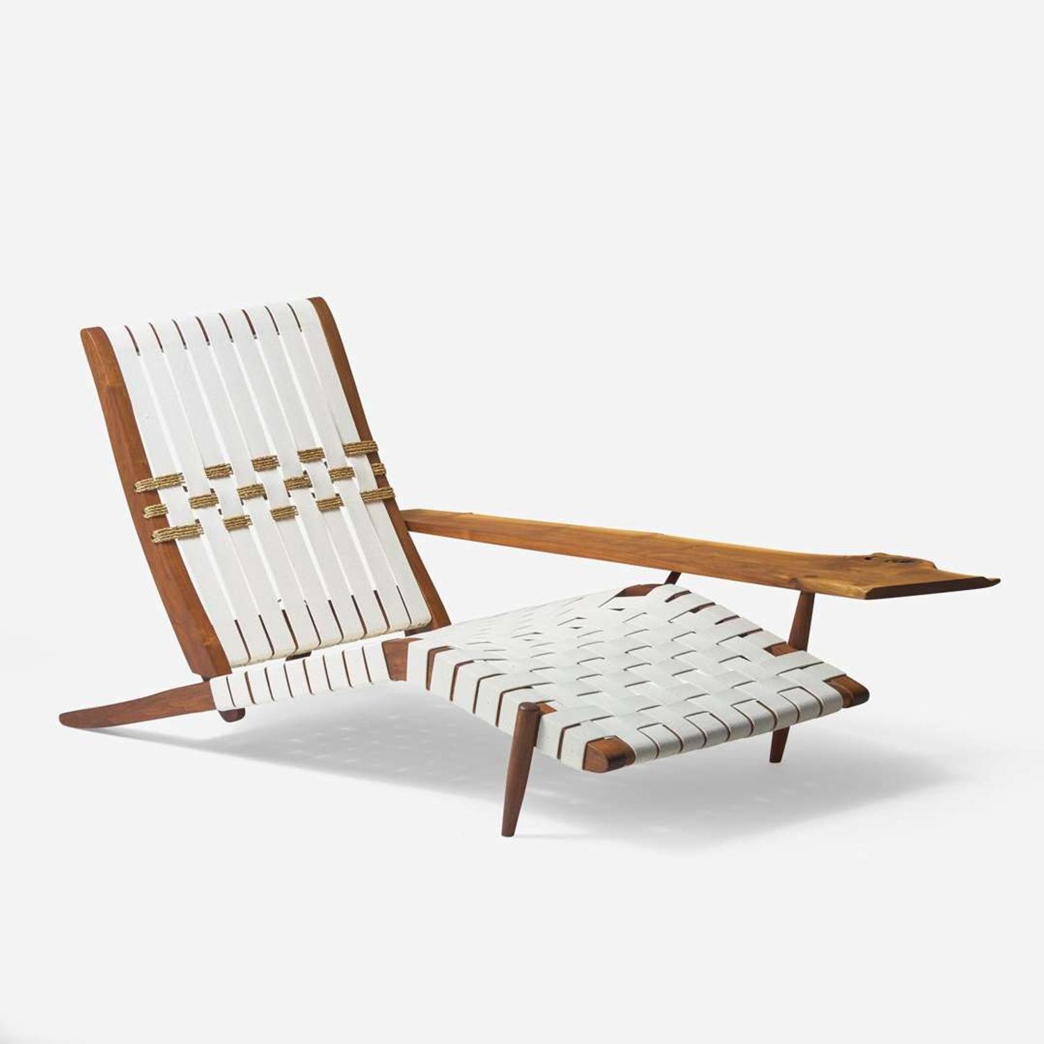 Mira Nakashima (American, b. 1942) Long Chair, George Nakashima Woodworker, New Hope, Pennsylvania, 2007