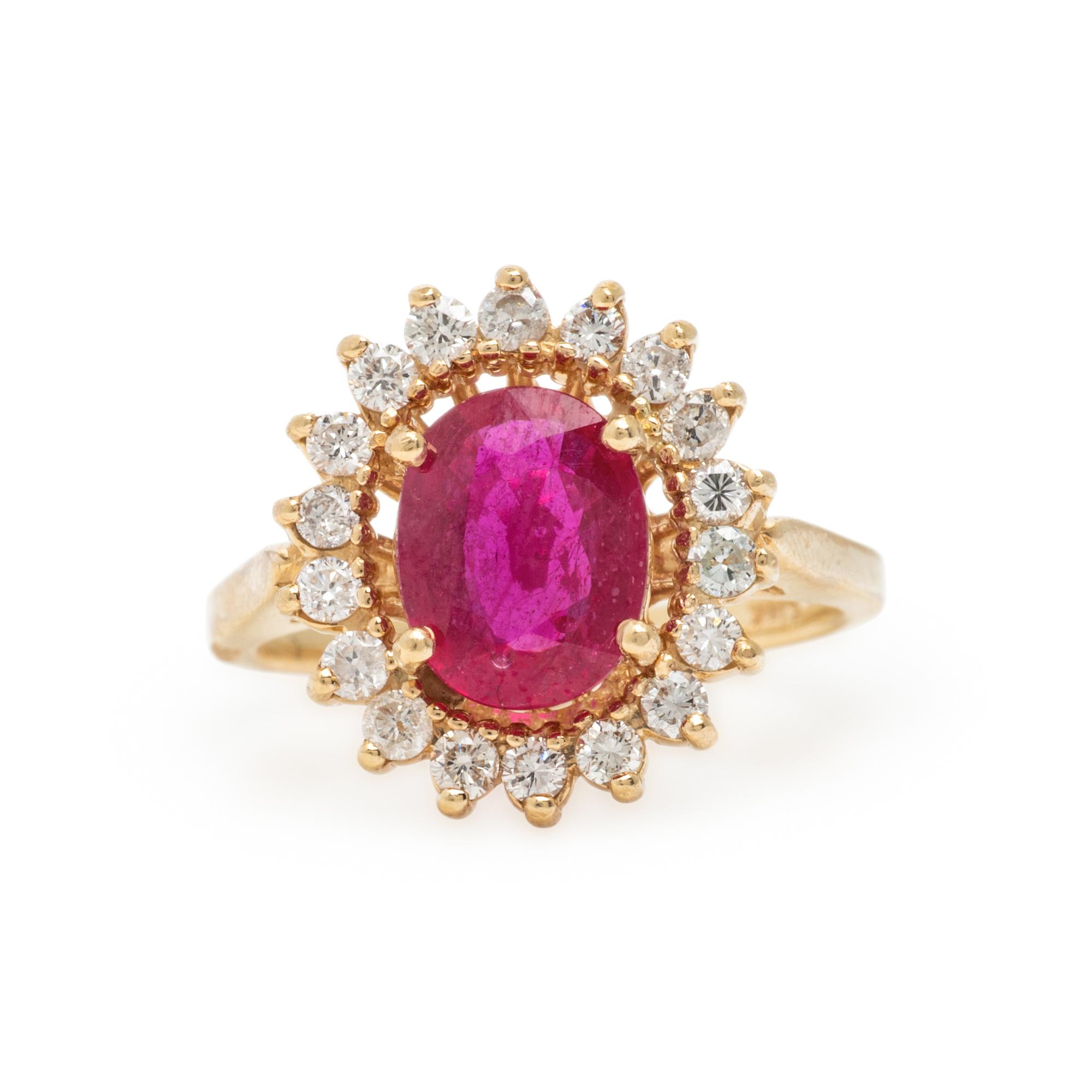 Composite Gemstone, Diamond, and Yellow Gold Ring