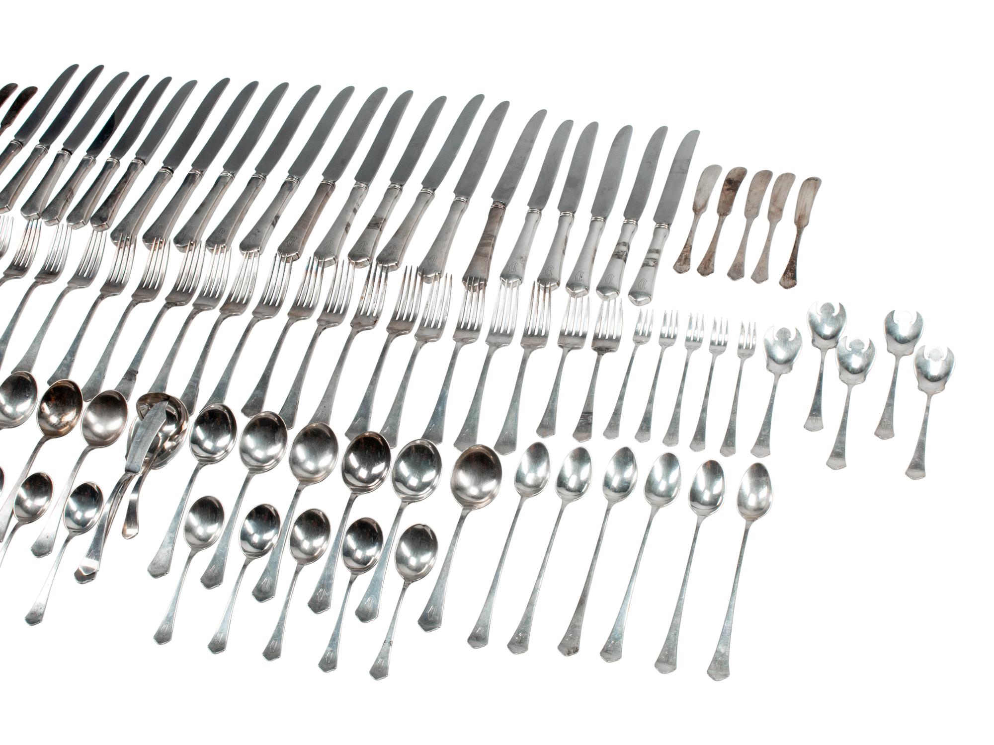 An American Silver Flatware Service