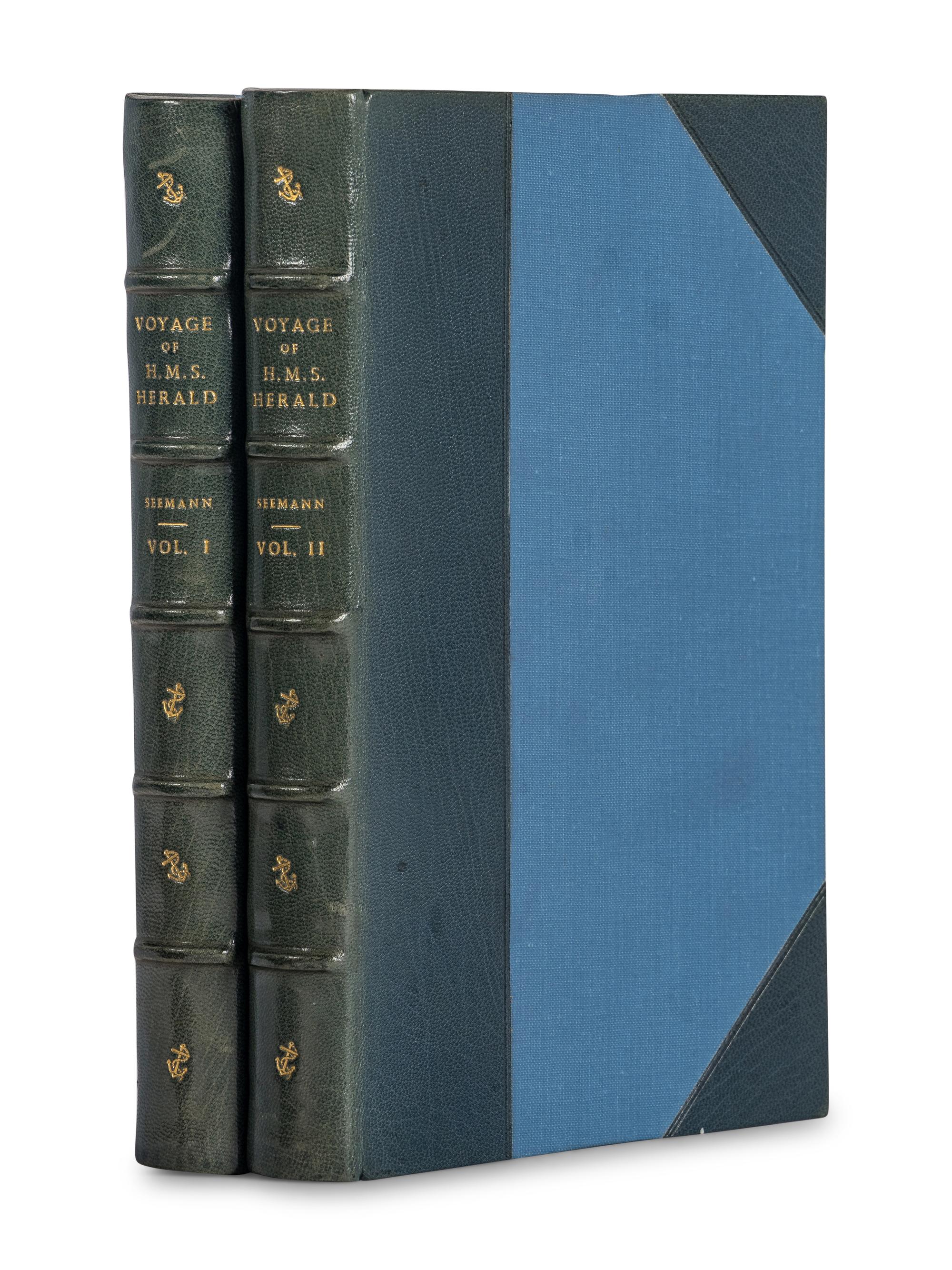 SEEMANN, Berthold Carl (1825-1871). Narrative of the Voyage of H.M.S. Herald during the years 1845-51, under the command of Captain Henry Kellett, being A Circumnavigation of the Globe, and three cruizes to the Arctic Regions in search of Sir John Franklin . London: Reeve and Co., 1853.