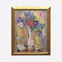 Marguerite Zorach (American, 1887-1968) Tulips and Lilacs