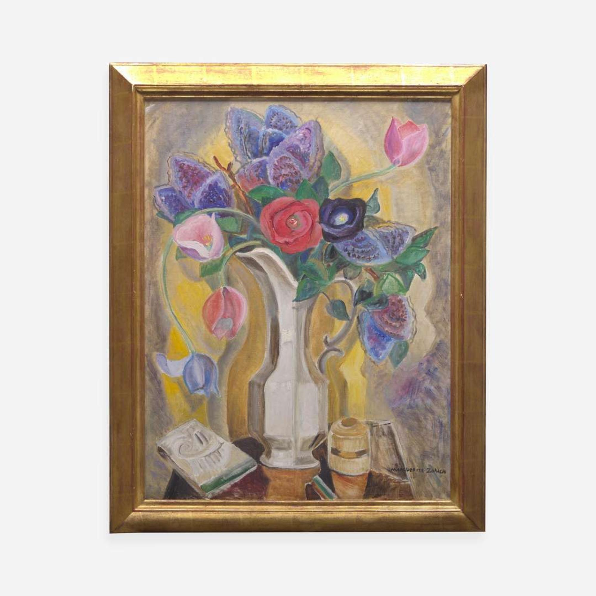 Marguerite Zorach (American, 1887-1968) Tulips and Lilacs