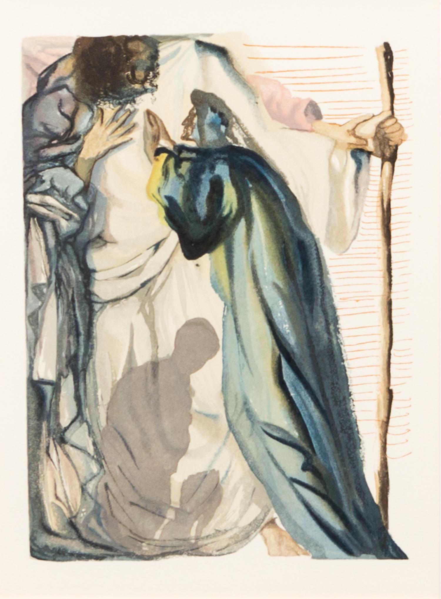 Salvador Dali, (Spanish, 1904-1989), Purgatory, Canto 14 (from The Divine Comedy)
