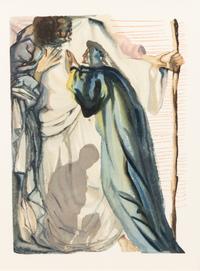 Salvador Dali, (Spanish, 1904-1989), Purgatory, Canto 14 (from The Divine Comedy)