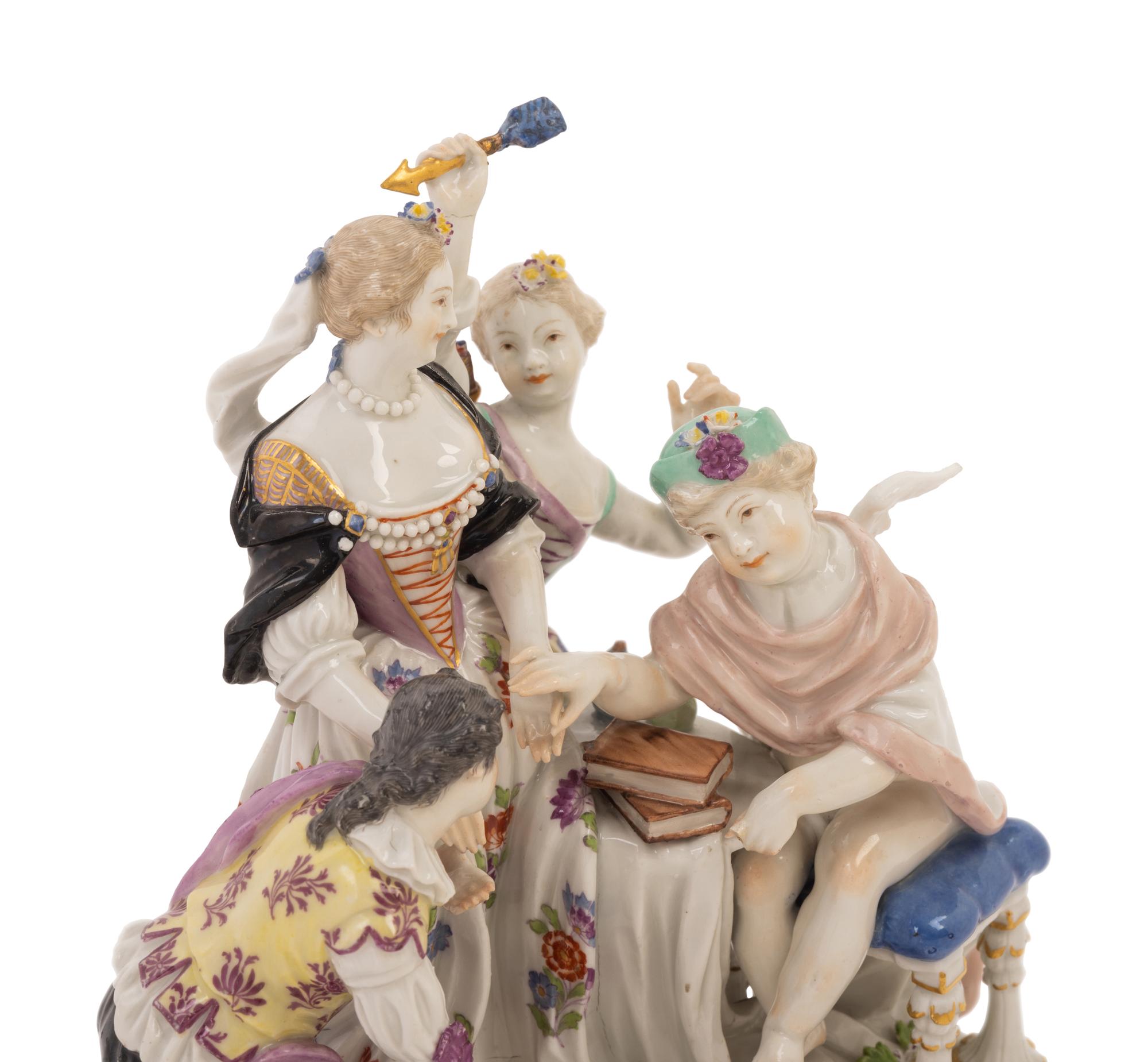 A Meissen Porcelain Figural Group