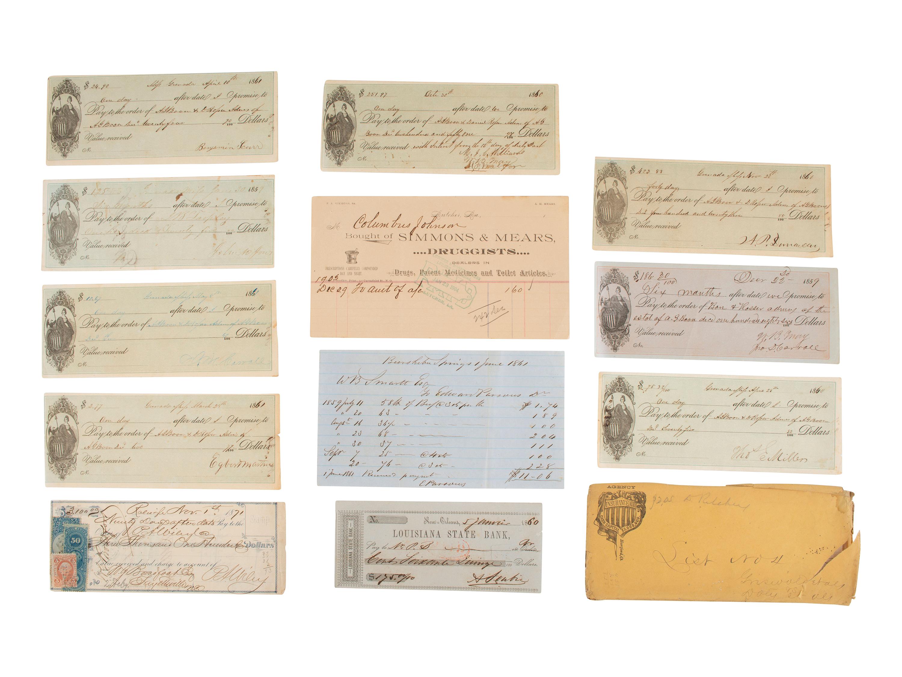 [AMERICANA]. Letters, documents, and ephemera, from the Estate of Carroll J. Delery III.