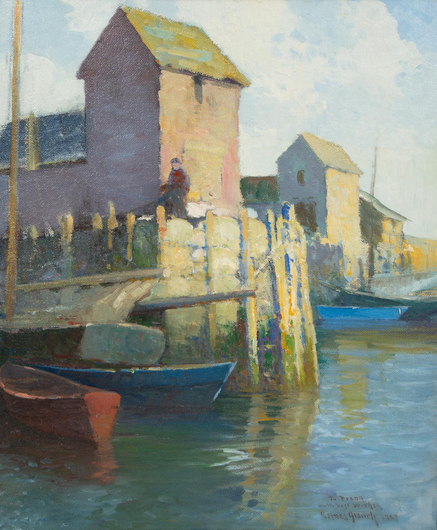 View of a Harbor , 1927