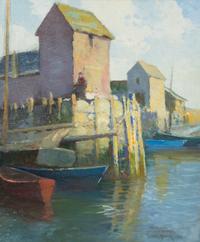 View of a Harbor , 1927
