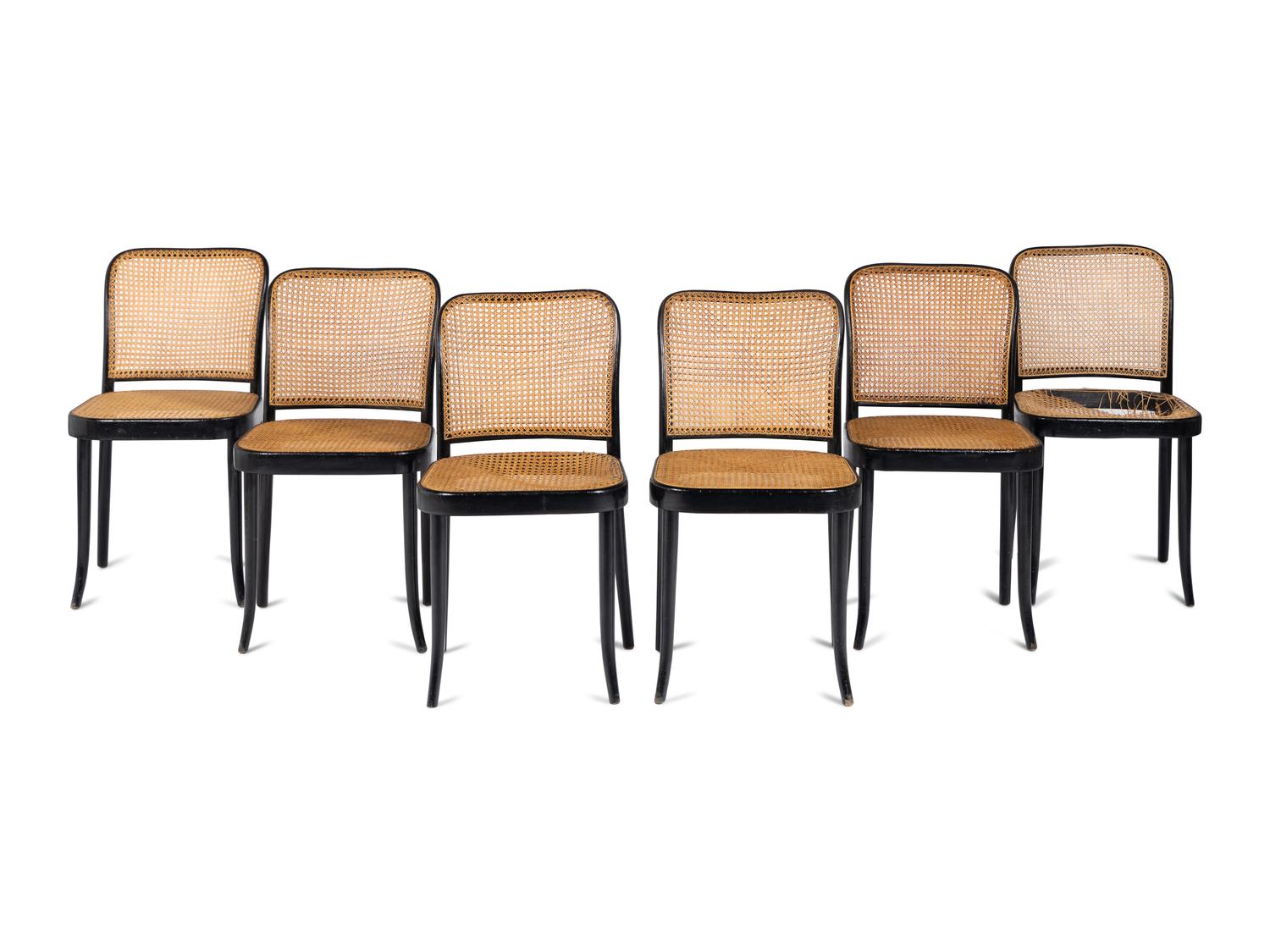 Set of Six Cafe Chairs Stendig, Czechoslovakia