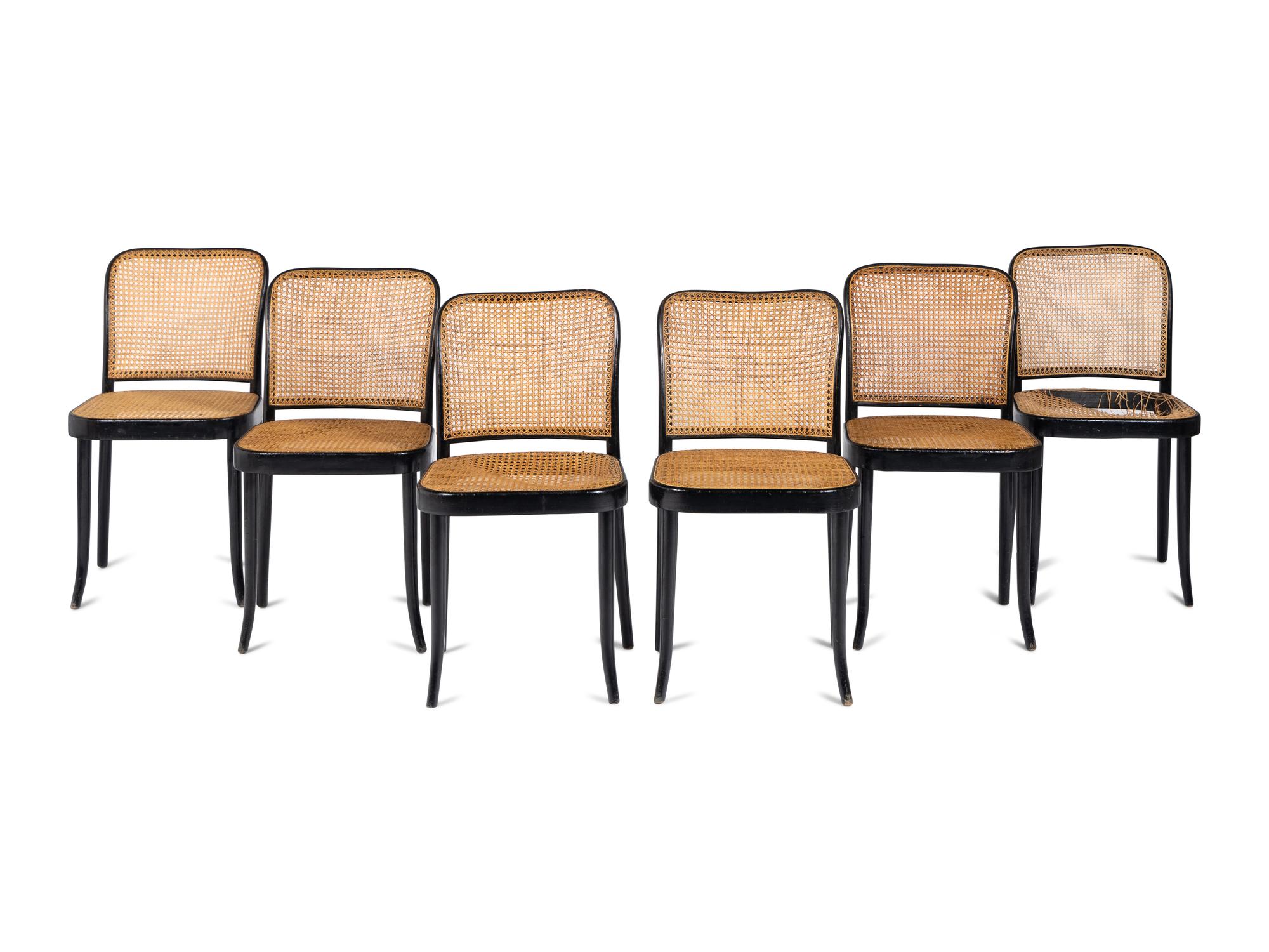 Set of Six Cafe Chairs Stendig, Czechoslovakia
