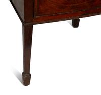 A George III Style Crossbanded Mahogany Sideboard with Tambour Door — 19TH CENTURY