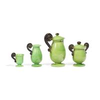 A Vallauris Ceramic Part Tea Service