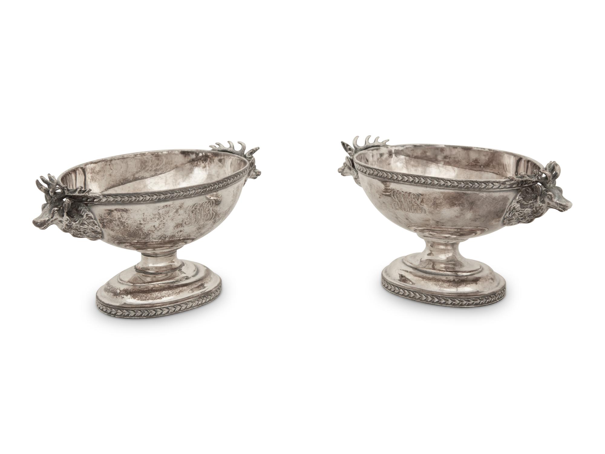 A Pair of Tiffany and Co. Silver Open Salts