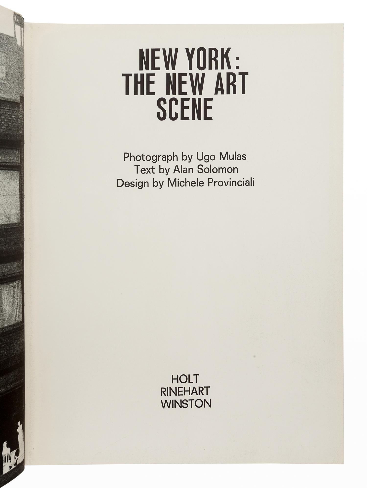 MULAS, Ugo (1928-1973), illustrator. – SOLOMON, Alan (1920-1970). New York: The New Art Scene. New York: Holt, Rinehart, Winston, 1967.