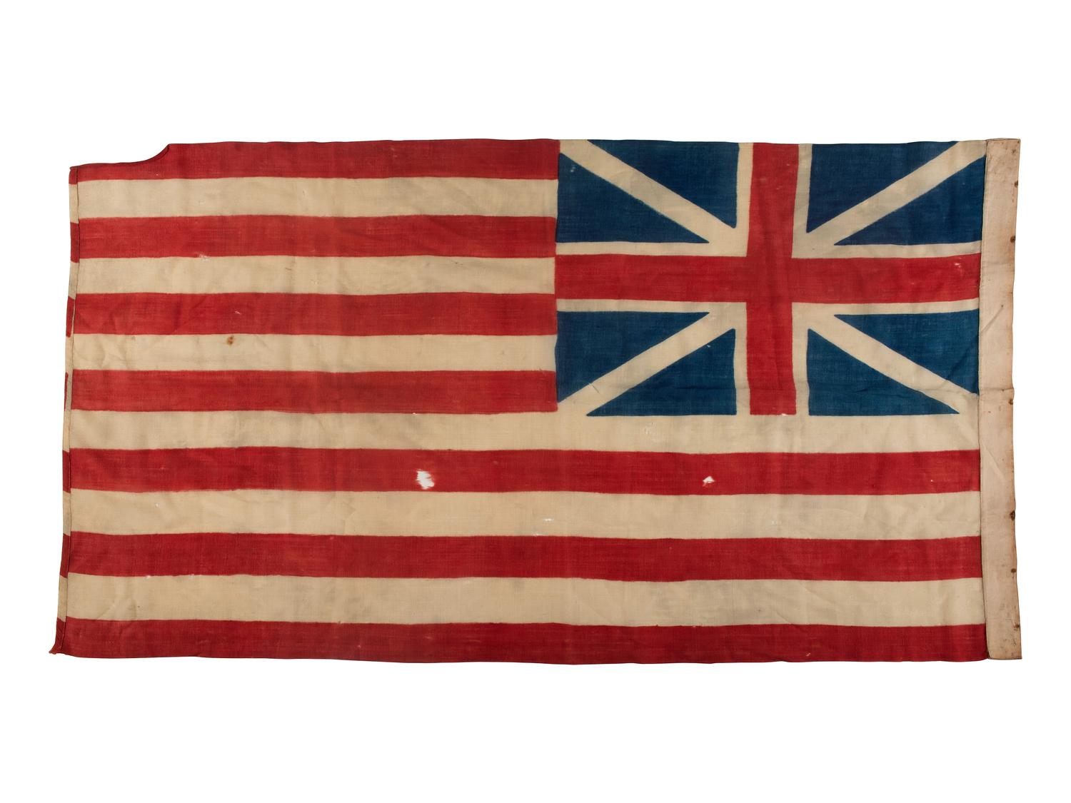 [FLAGS AND PATRIOTIC TEXTILES] Centennial copy of our nation's first flag.