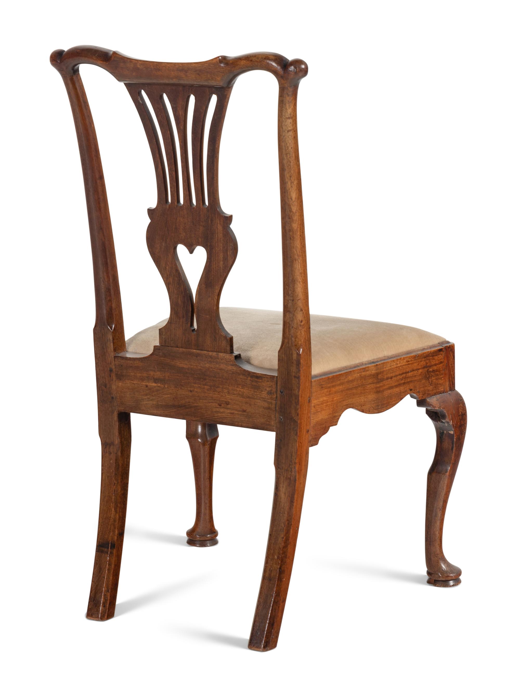 A Pair of George III Mahogany Side Chairs