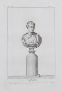 Two Italian Framed Engravings: Sabina and Bacanale