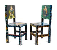 A Pair of Painted Side Chairs