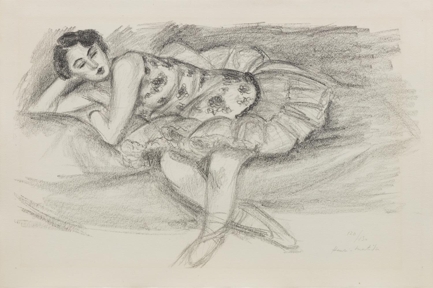Danseuse au Divan pliee en deux (from Dix Danseuses )