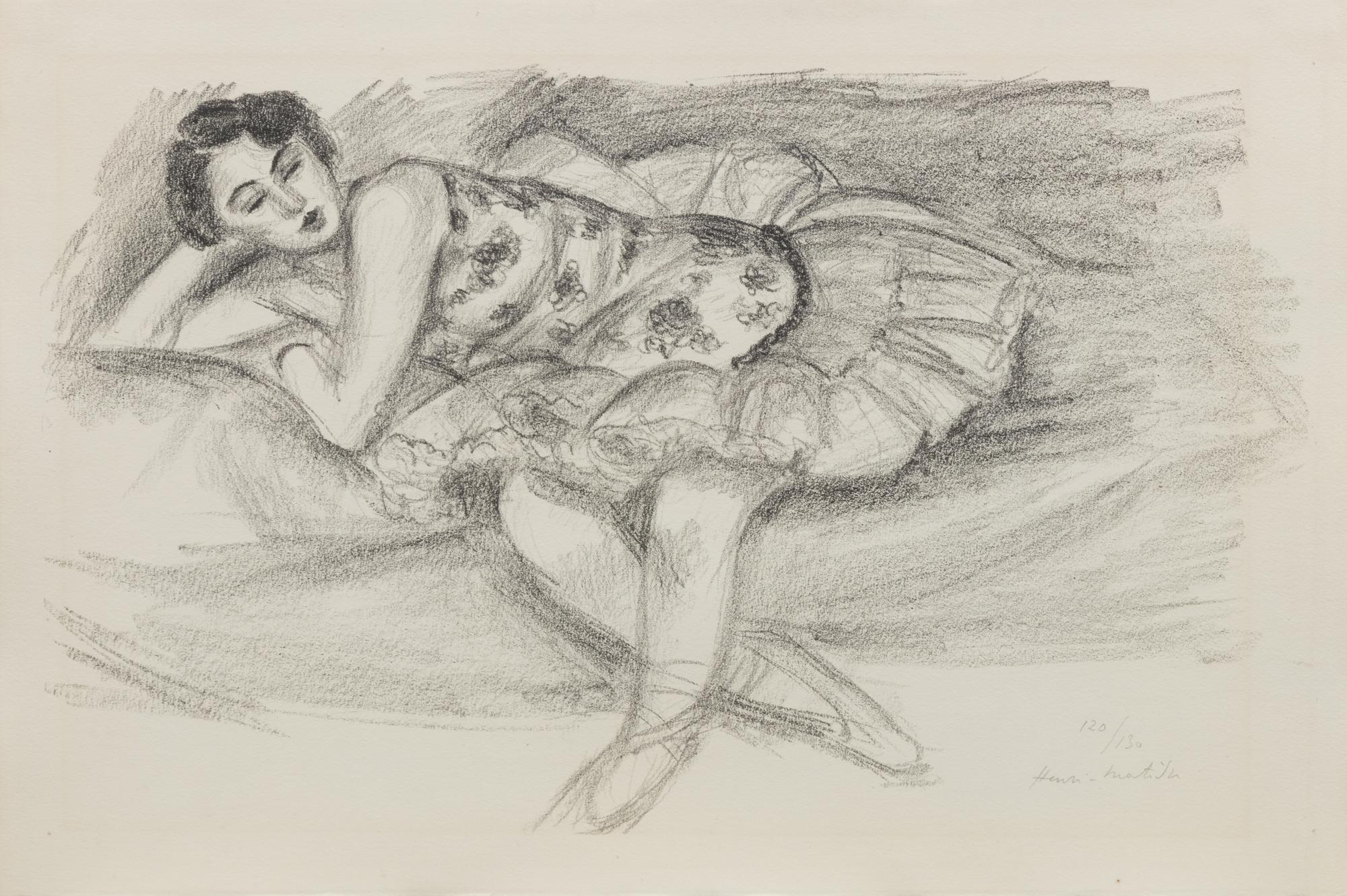 Danseuse au Divan pliee en deux (from Dix Danseuses )