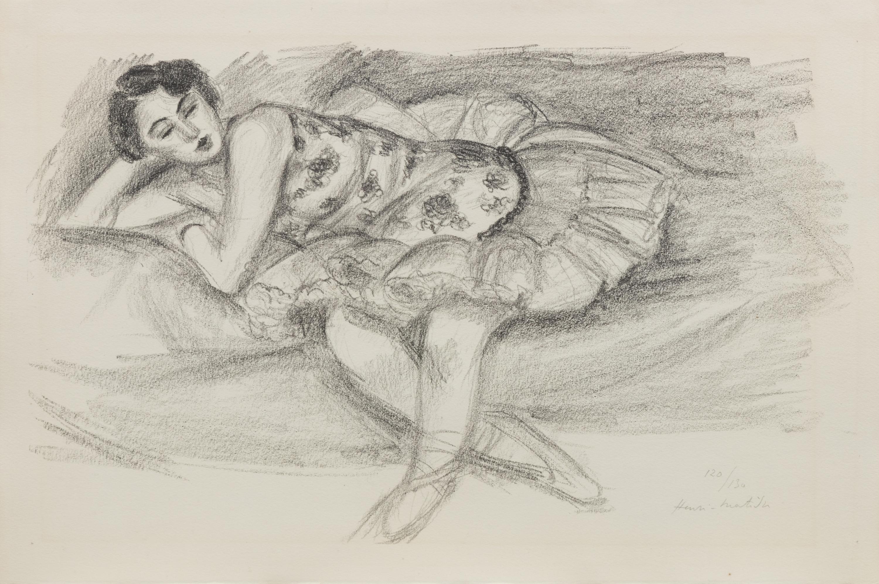 Danseuse au Divan pliee en deux (from Dix Danseuses )