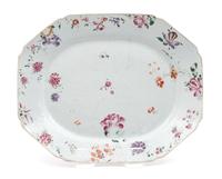 A Famille Rose Porcelain Octagonal Platter — LATE 18TH/EARLY 19TH CENTURY