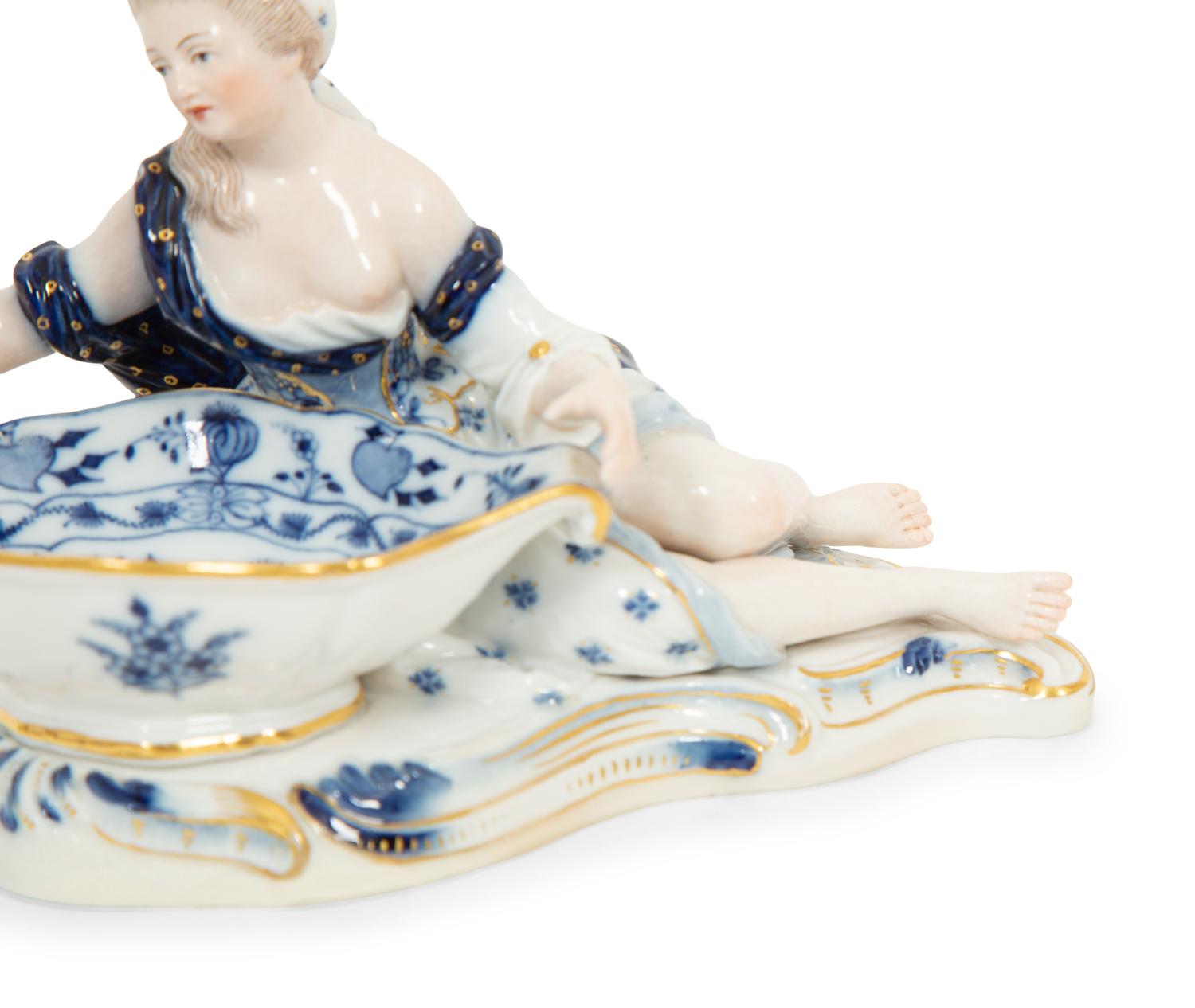 A Group of Three Meissen Porcelain Sweetmeat Dishes