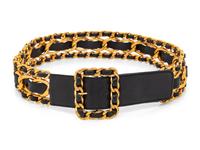 Chanel, Interwoven Leather-Chain Belt
