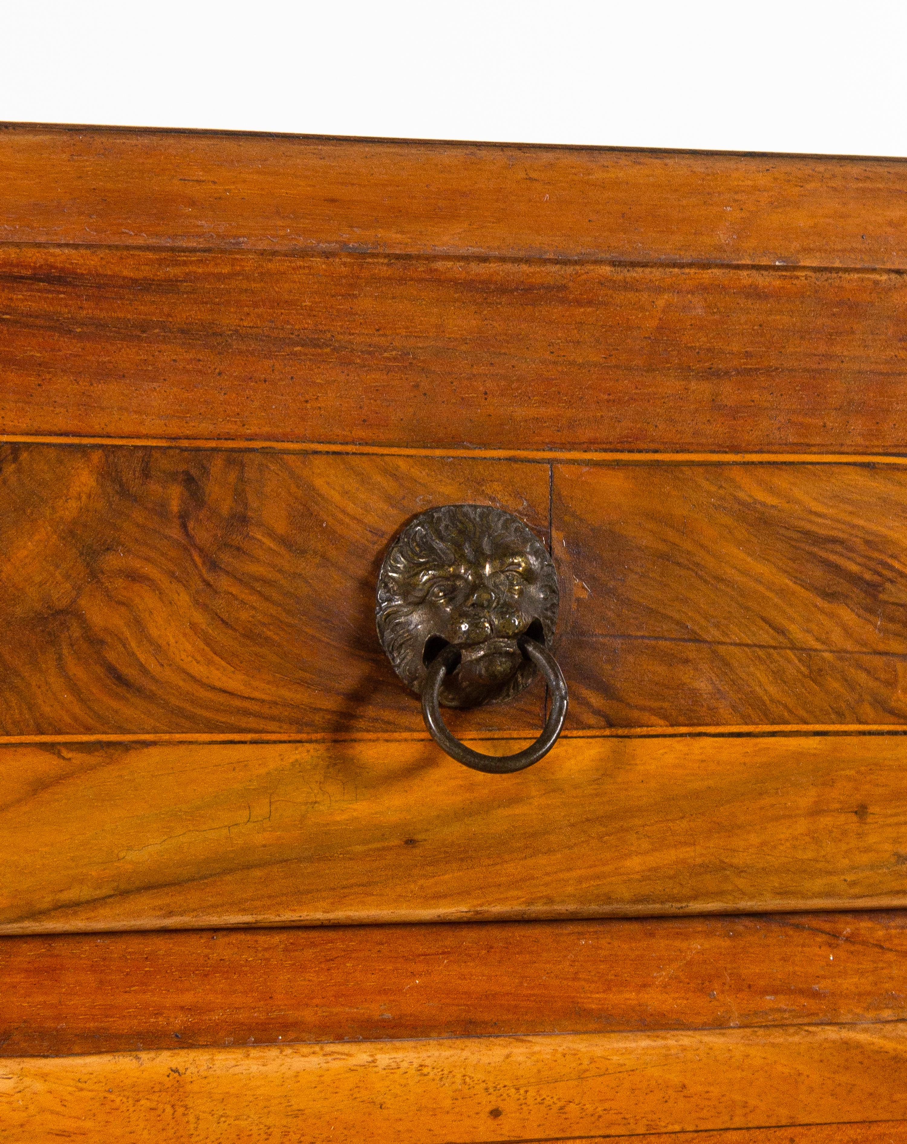A Continental Burl Walnut Tabernacle Bureau