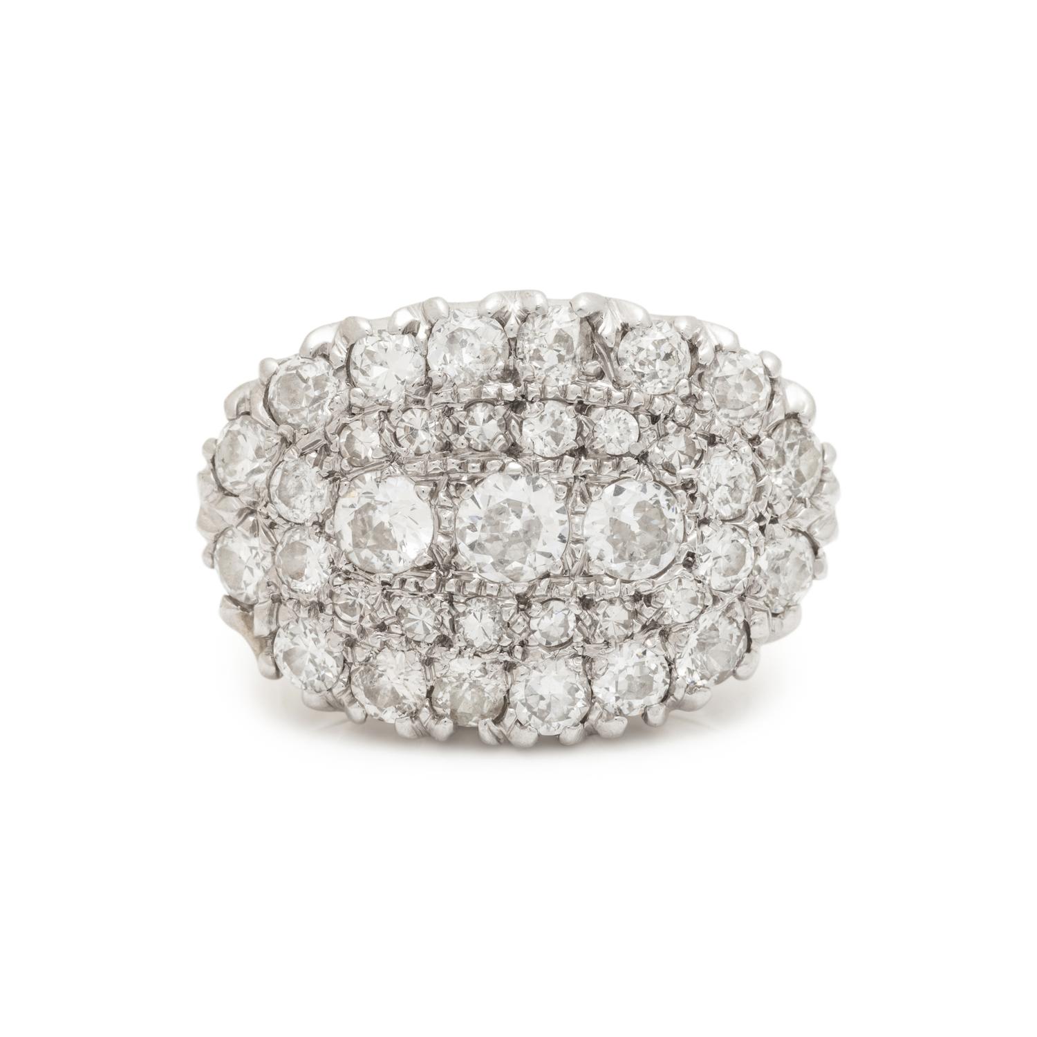 PLATINUM, WHITE GOLD, AND DIAMOND RING