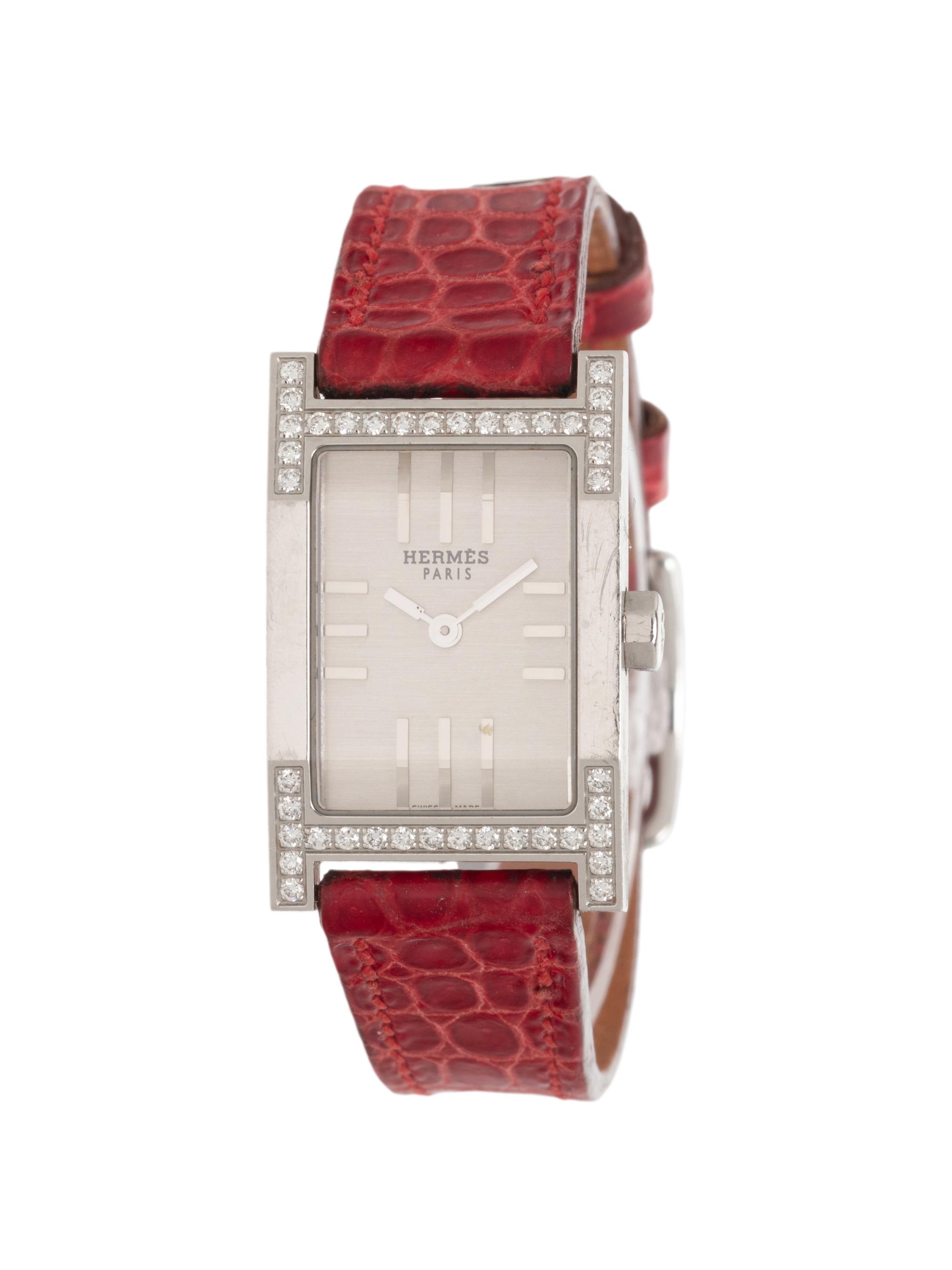 HERMÈS, REF. TA1.230 STAINLESS STEEL 'TANDEM' WATCH
