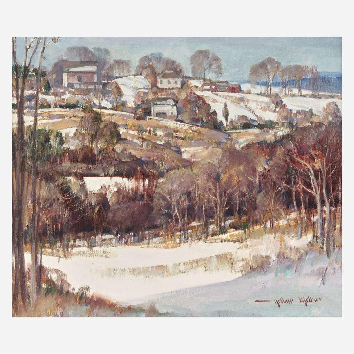 Arthur Meltzer (American, 1893–1989) The Valley in Winter