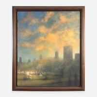 Bill Jacklin (British, b.1943) Sheep Meadow, 8pm