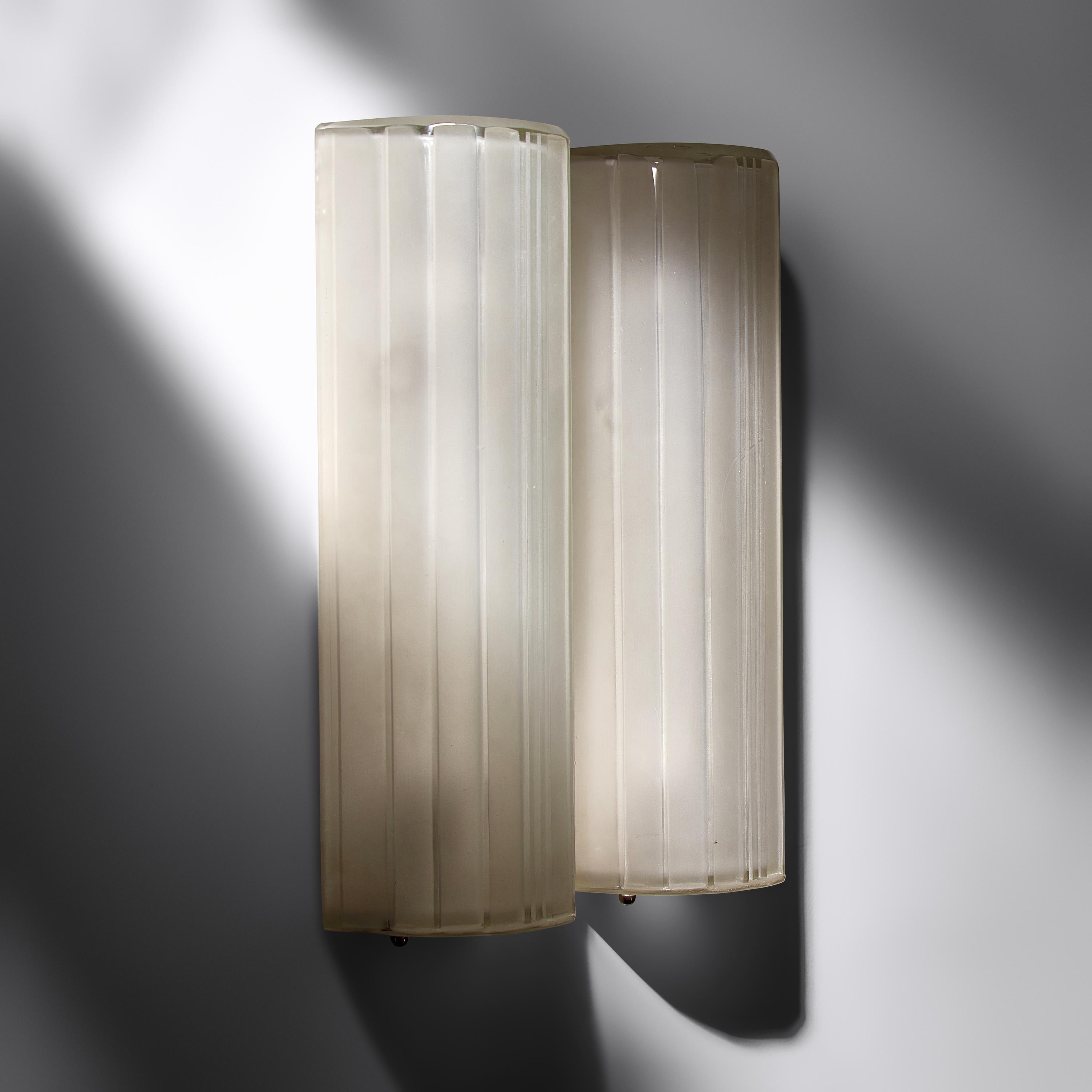 Gênet et Michon French Art Deco — Pair of Sconces, c. 1925