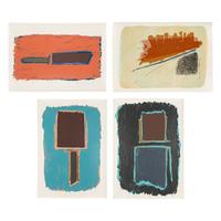 Dan Christensen (American, 1942-2007) — Illinois, Hyde Park I, Hyde Park II, and Hyde Park III (four works)