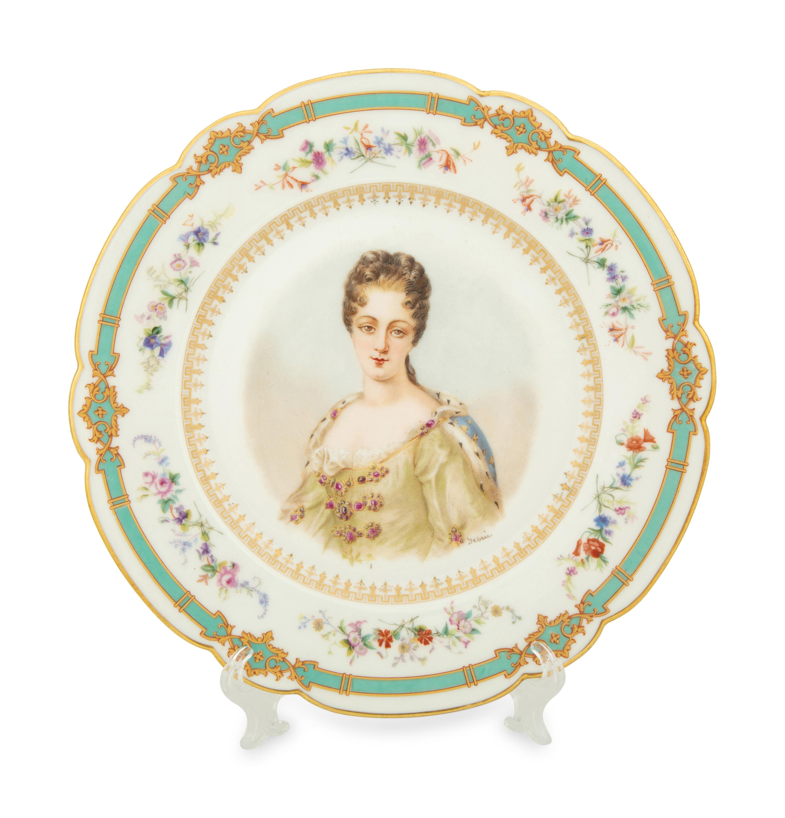 Three Sèvres Style Porcelain Portrait Plates — LATE 19TH/EARLY 20TH CENTURY