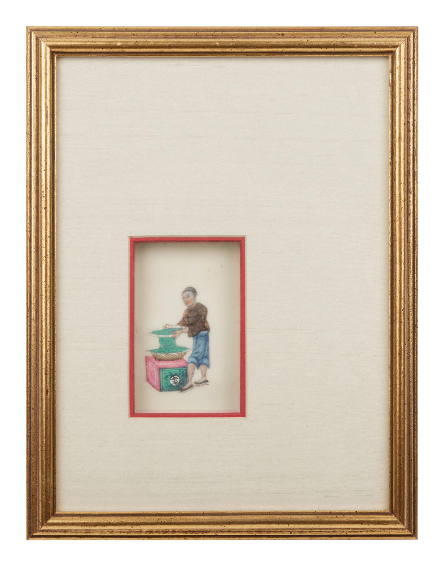 Two Chinese Export Pith Paintings