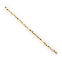 Yellow Gold, Ruby, and Diamond Bracelet