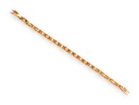 YELLOW GOLD AND DIAMOND BRACELET